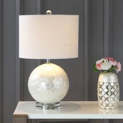 Romy Capiz Seashell 23.5x22 Clear Table Lamp Dovecove