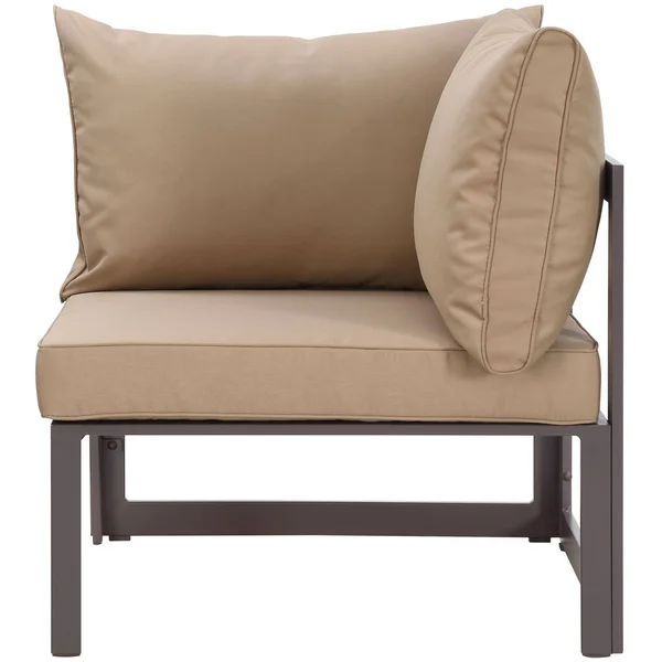 Modway Chance Corner Outdoor Patio Armchair, White