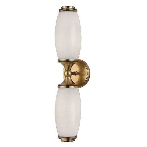 Darby Home Co Eldridge 2-Light Wall Sconce; Aged Brass