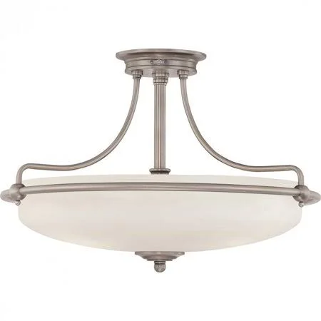 Quoizel GF1721AN Griffin 4 Light 21 inch Antique Nickel Semi-Flush Mount Ceiling Light