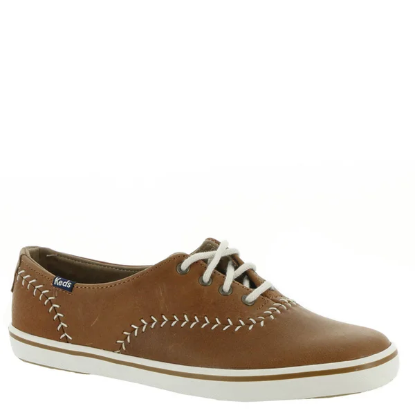 Keds Champion Pennant Leather - Womens 11 Brown Oxford Medium