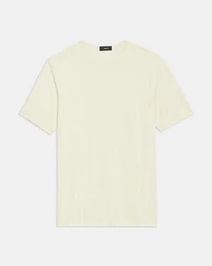 Theory Men's Precise Luxe Cotton Short-Sleeve Tee, Drift, Men's, S