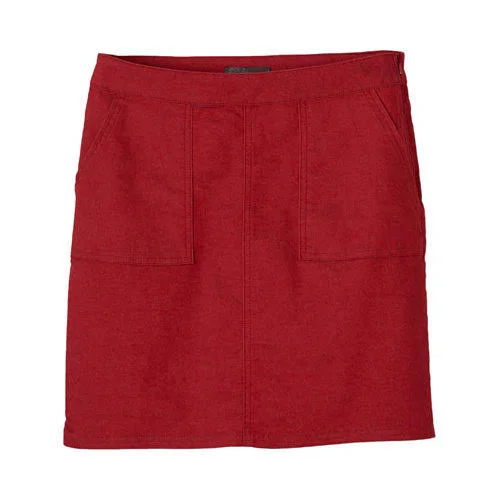 Prana Kara Skirt Women's Skirt Sunwashed Red : 14