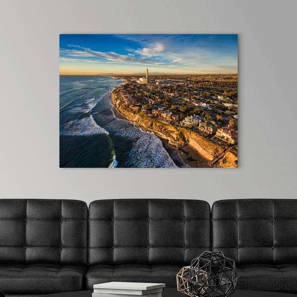 Carlsbad Shores and The Power Plant - Canvas Wall Art, 40x30, Great Big Canvas