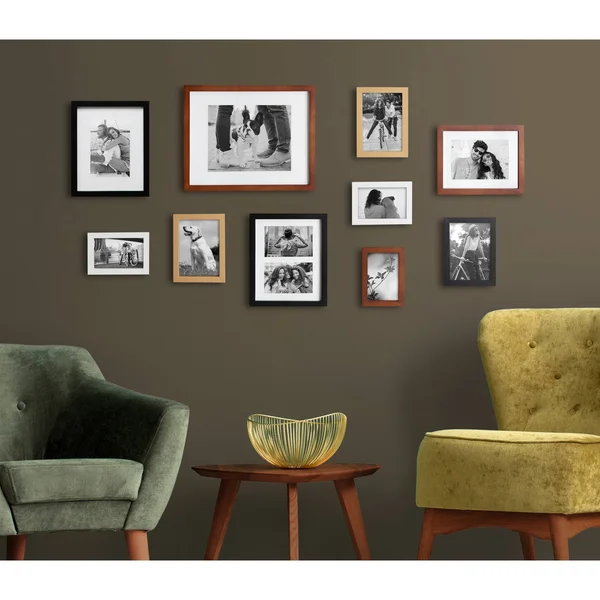 Kate and Laurel Gallery Multi/Gold Picture Frames (Set of 10)