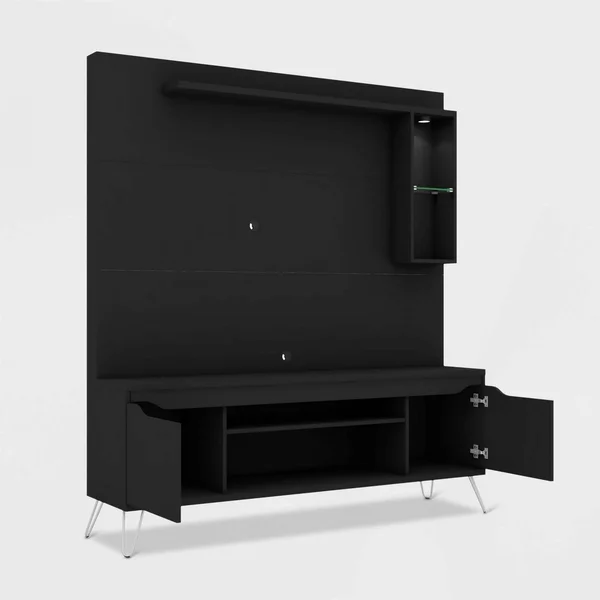 Manhattan Comfort Baxter 62.99 Freestanding Entertainment Center - Black