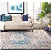 Porcha Woven Lumbar Pillow in Dark Blue