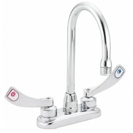 Moen Chrome, Gooseneck, Bar Faucet, Manual Faucet Activation, 1.50 GPM - 8279