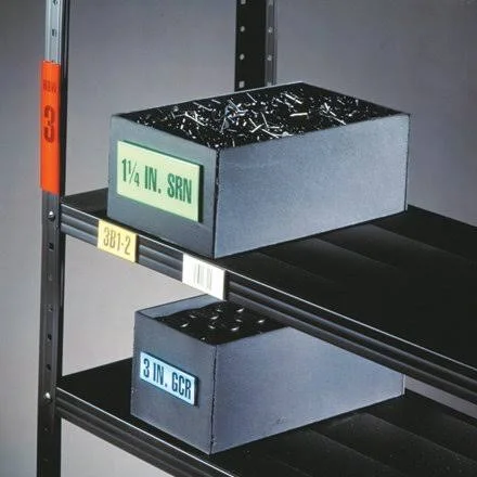 LH110 Clear 1/2 inch x 6 inch HOL-DEX Self-Adhesive Plastic Label Holders Case of 12, Size: 0.5 x 6