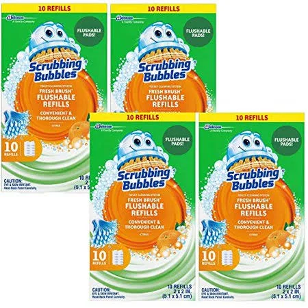 Scrubbing Bubbles Fresh Brush Refill 10-Count, 4 Pack, Other