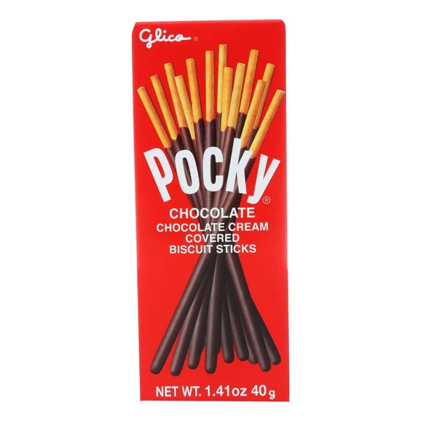 Pocky Cream Covered Biscuit Sticks Chocolate - 1.41 Oz-20 Count