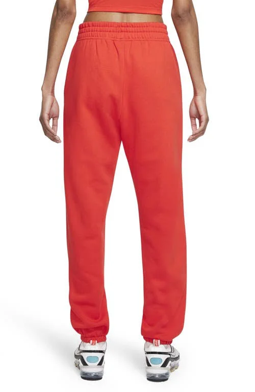 Nike Women's Trend Essential Fleece Pants - Small, Chile Red