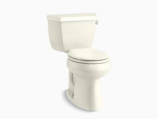 Kohler K-5296-RA Highline Classic Comfort Height Two-Piece Round-Front 1.28 GPF Chair Height Toilet with Right-Hand Trip Lever B