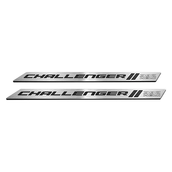 American Brother Designs ABD-3202PX8392 Black Door Sill, Set of 2 (Color Matched Color-Black-Paint Code PX8, Challenger 392 Hemi
