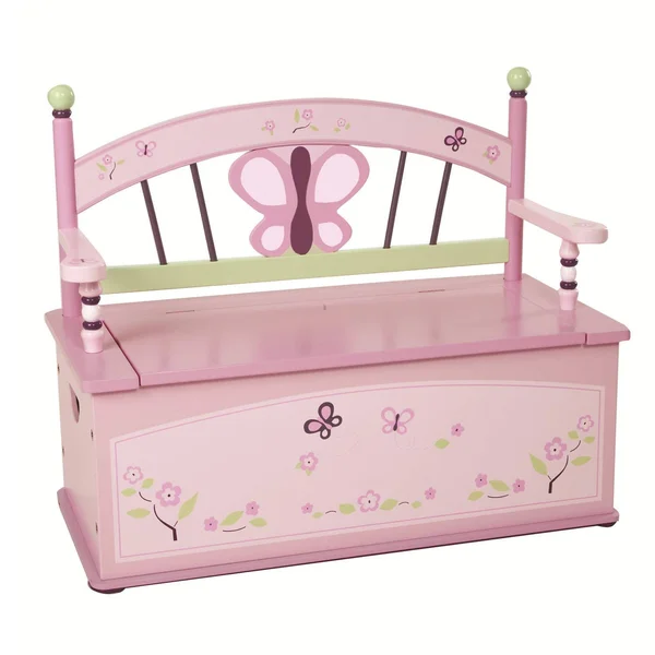 Levels of Discovery Sugar Plum Kid's Storage Bench - Pink