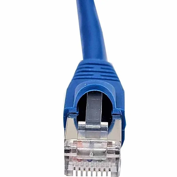 Micro Connectors 75ft Cat 6A Shielded (STP) Patch Cable 10Gbps - Blue