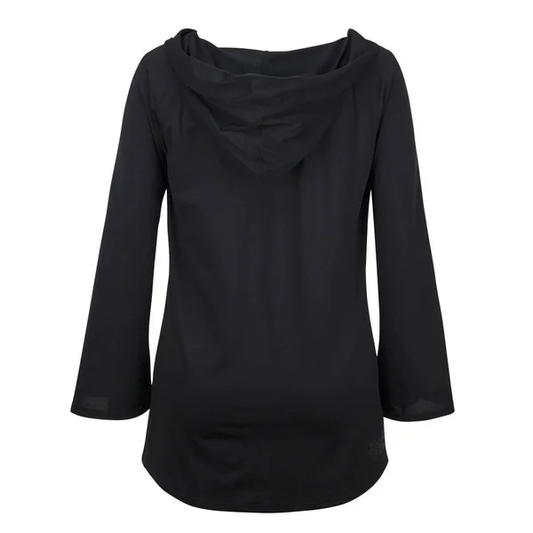 UV Skinz Women's UPF Hooded Cover Up, Sun Protection Cover Up Shirt, Size: 2XL, Color: Black