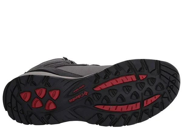 Columbia Men's Newton Ridge LT Waterproof Shoe - 12 - Titanium II - Rust Red