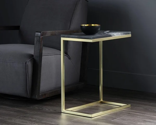 Sunpan Amell End Table - Black
