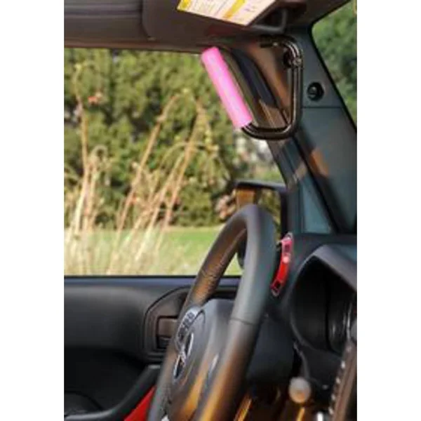 2013 Jeep Wrangler (JK) Welcome Distributing Front and Rear GraBars with Pink Grips - 1003P