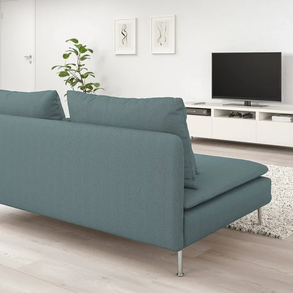IKEA - S鰀erhamn Sofa Section - Finnsta Turquoise, Width: 73 1/4