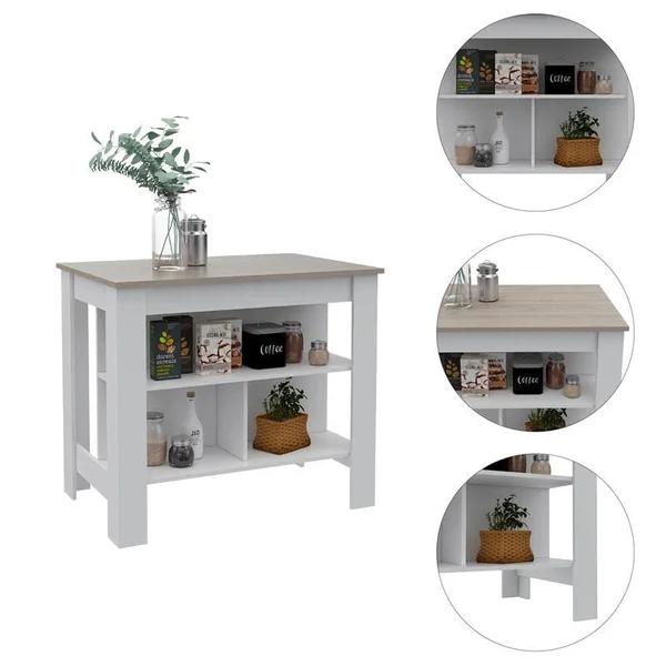 Tuhome Modern Engineered Wood White Peru Four Drawer Dresser - CLB5547