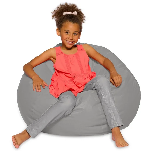 Posh Creations Bean Bag Chair for Kids - Teens, and Adults Includes Removable An