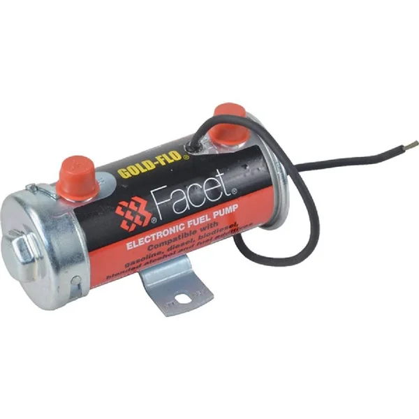 Solid State Fuel Pump New Cylindrical 12V, 2.75-4Psi, 24x22 Min Dry Lift, 34 GPH