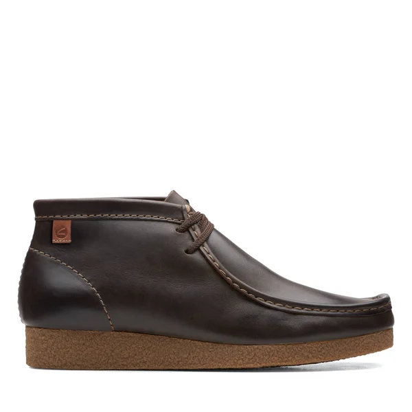 Clarks Men's Shacre Boot Brown Leather 8
