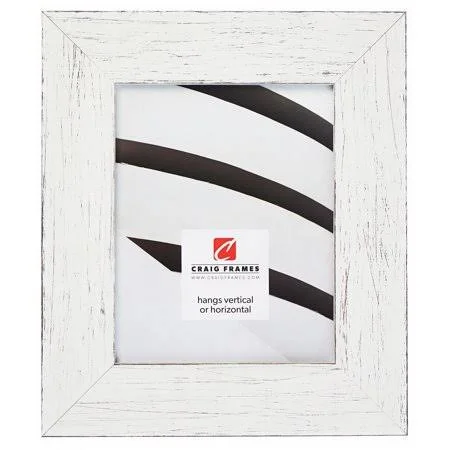 Craig Frames Jasper Wide, 20x30 inch Picture Frame, Country Marshmallow White, Size: 20 x 30