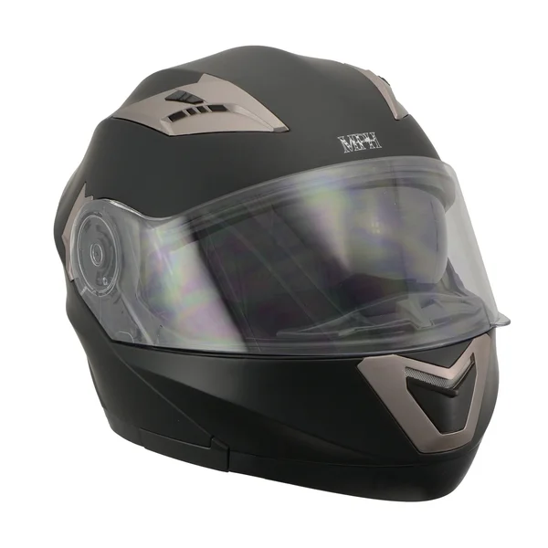 Milwaukee Performance Helmets Mph9804dot Matte Black Modular Racing Helmet with Drop Down Tinted Visor - Matte Black, 2X-LARGE