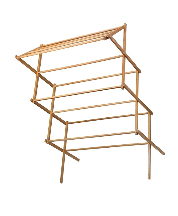 Home-it Clothes Drying Rack - Bamboo Wooden Clothes Rack - Heavy Duty Cloth