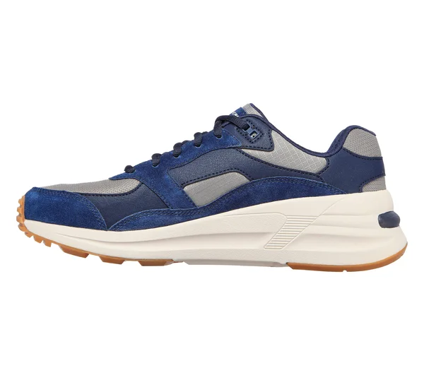 Skechers Global Jogger Navy, Gray - Size 12.0