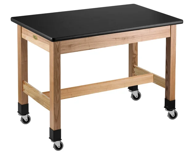 Science Lab Table with HPL Top, Casters, Black/Ash - 42x22x 60x22x 30x22