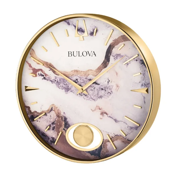 Bulova Stonemont Wall Clock, Gold