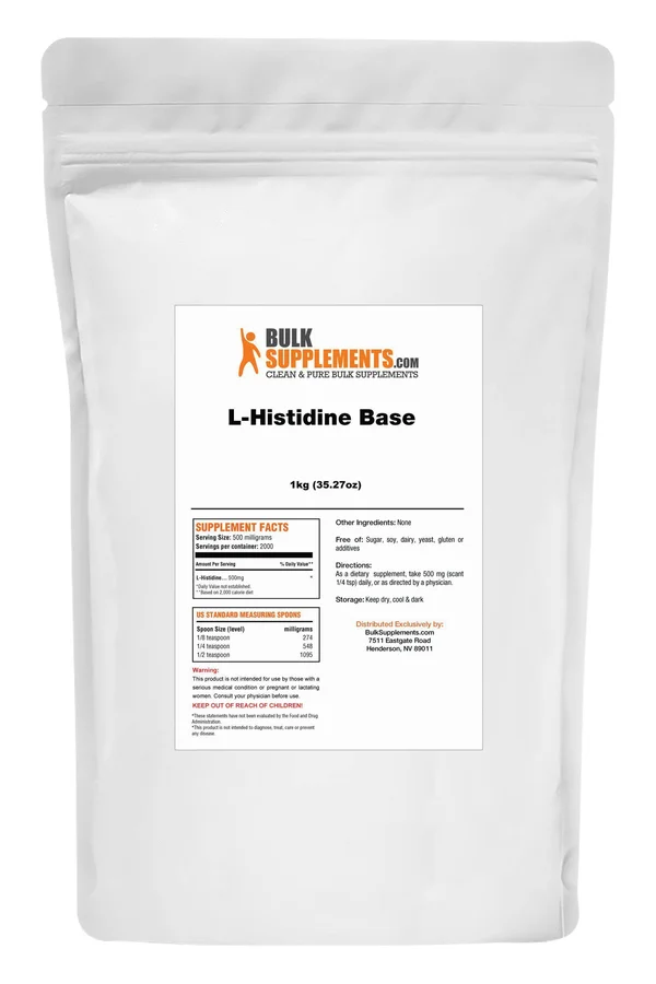Bulksupplements Pure L-Histidine HCL Powder (5 Kilograms)