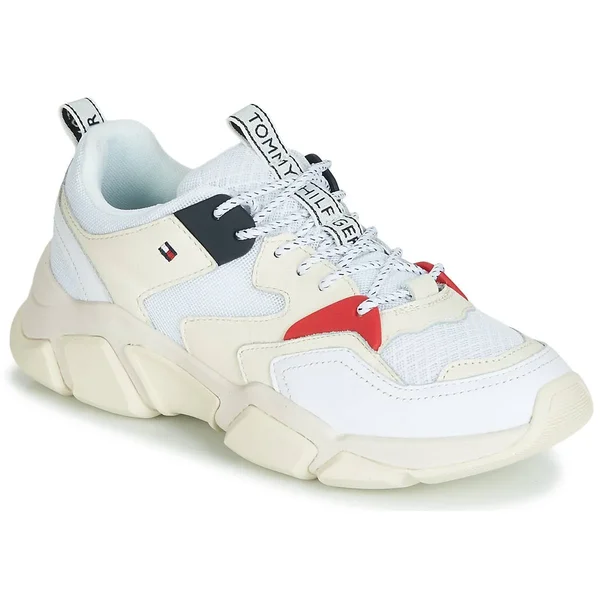 Tommy Hilfiger Chunky Mixed White Trainers