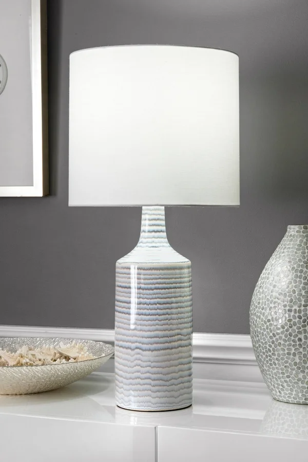 Watch Hill 28x22 Theresa Ceramic Linen Shade Table Lamp