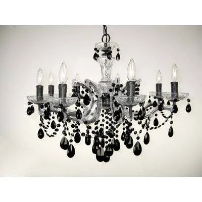 Rialto 8-Light Candle Style Chandelier Classic Lighting Finish: Chrome - Crystal: Crystalique Plus