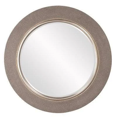 Rosdorf Park Round Silver Accent Mirror