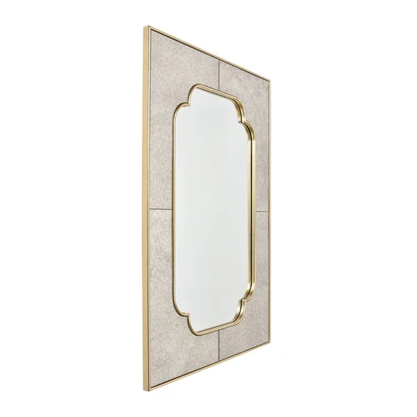 Jennifer Taylor Home Mage 39.5x22 Rectangular Antiqued Gold Mirror