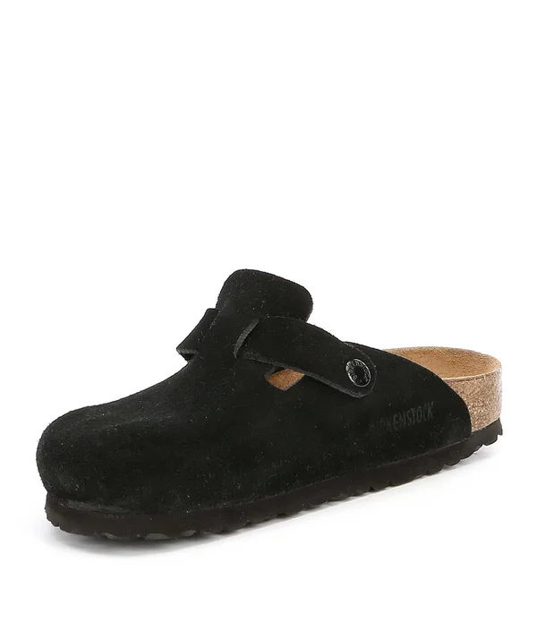 Birkenstock Boston Soft Footbed (41 Narrow Mink Suede)