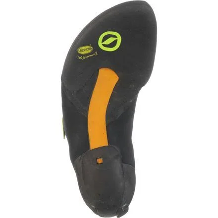Scarpa Furia Climbing Shoe - 36.5 - Black, Lime