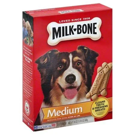 Milk-Bone Original Dog Biscuits - for Medium-Sized Dogs - 24-Ounce 2 Pack