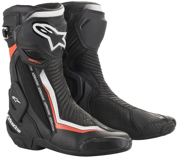 Alpinestars SMX Plus Vented Boots V2 - Black/White/Red - Size 39
