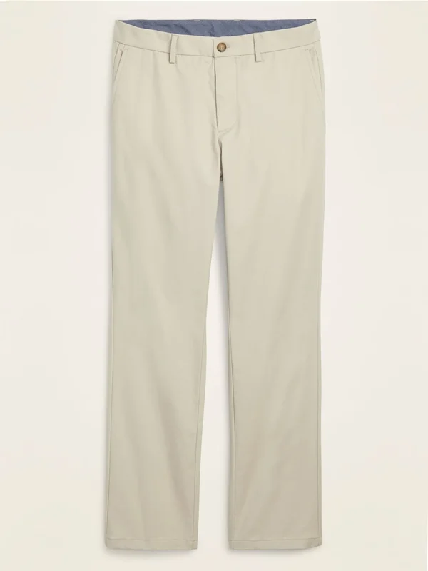 Old Navy Men's Straight Ultimate Built-in Flex Chino Pants - A Stone&s Throw - Size 34W