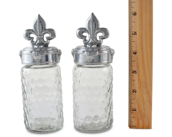 Arthur Court Fleur De Lis Salt and Pepper Set, 5.5 x 3.5"