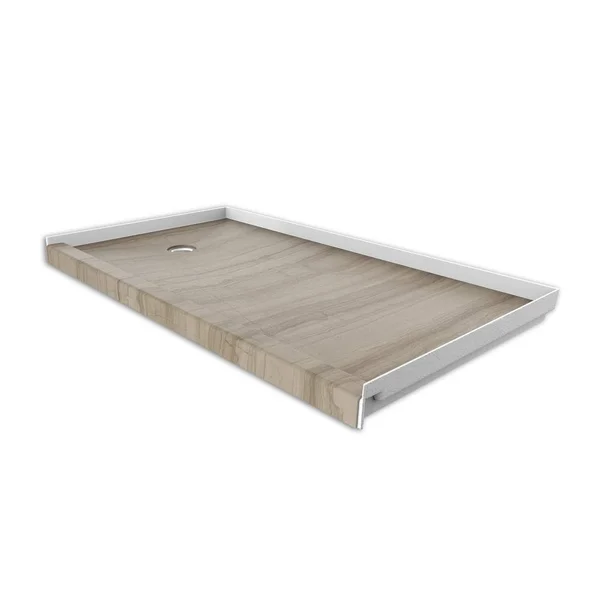 FlexStone 30 in. x 60 in. Single Threshold Shower Base with Left Hand Drain in Athens