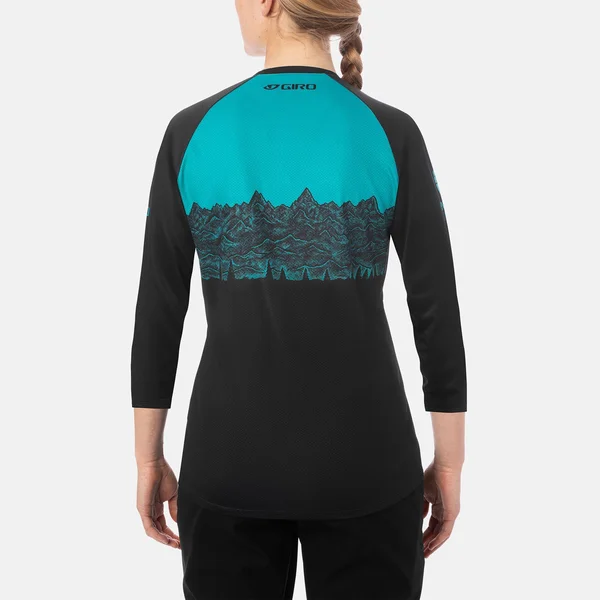 Giro Roust 3/4-Sleeve Jersey - Women's Black Ews, Xs