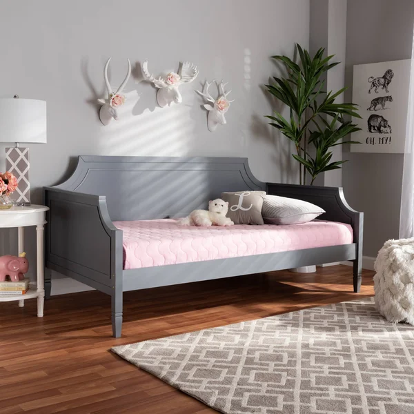 Baxton Studio Mariana Grey Wood Twin Size Daybed